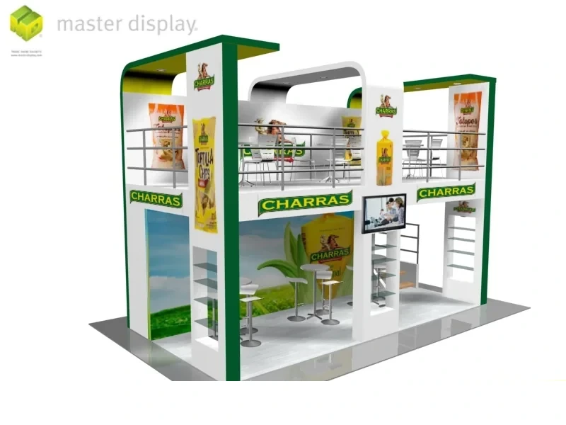 Stand de doble piso Charras diseñado por Master Display