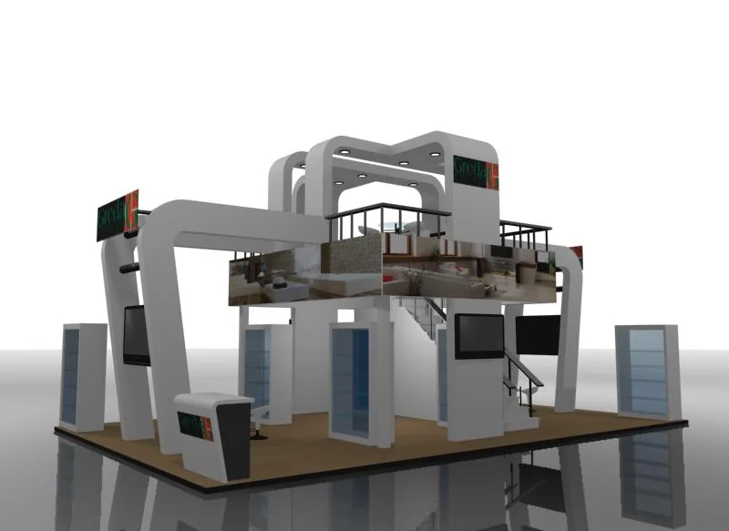 Stand de doble piso Greda diseñado por Master Display