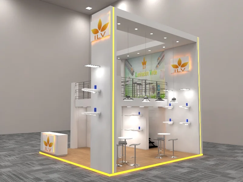 Stand de doble piso ILV diseñado por Master Display