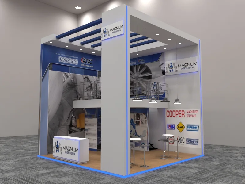 Stand de doble piso Magnum Ingeniería diseñado por Master Display